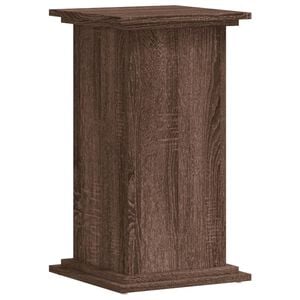 vidaXL Supporto per Piante Rovere Marrone 33x33x60cm Legno Multistrato