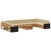 vidaXL Set divani 11 pz Legno di Acacia Massello