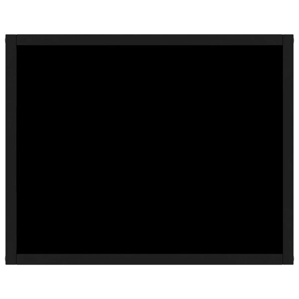 322852 vidaXL Console Table Black 50x40x40 cm Tempered Glass