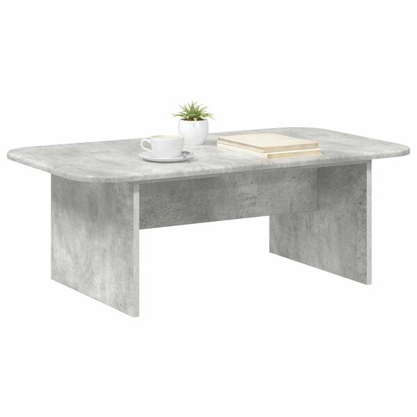 vidaXL Tavolino da salotto Grigio cemento 93 x 53 x 33 cm