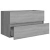 vidaXL Mobile Sottolavabo Grigio Sonoma 80x38,5x45cm Legno Multistrato