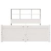 vidaXL Letto Libreria senza Materasso Bianco 140x190 cm Legno di Pino