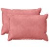 vidaXL Cuscino 2 pz HOUTEN Rosa 50 x 80 cm Velluto