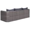 vidaXL Set Divani da Giardino 9 pz con Cuscini in Polyrattan Grigio