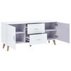 vidaXL Credenza Bianca 160x40x70 cm in MDF
