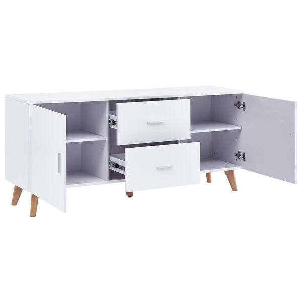 vidaXL Credenza Bianca 160x40x70 cm in MDF