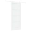 vidaXL Porta scorrevole 86 x 211 cm Legno ingegnerizzato Bianco