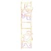 vidaXL Figura Pieghevole Babbo Natale su Scala con 552 LED 50x200 cm