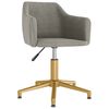 vidaXL Sedie da Pranzo Girevoli 2 pz Grigio Chiaro in Velluto