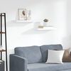 vidaXL Scaffali a Parete 2 pz Bianchi 60x23,5x3,8 cm in MDF