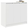 vidaXL Credenza Bianca 85x34x76 cm in Legno Multistrato