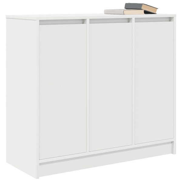 vidaXL Credenza Bianca 85x34x76 cm in Legno Multistrato