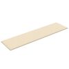 vidaXL Pannelli Murali 12 pz Crema 60x15 cm Tessuto 1,08 m²