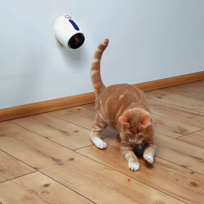 TRIXIE Giocattolo per Gatti con Puntatore Laser Automatico 11cm Bianco