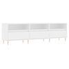 vidaXL Mobile Porta TV Bianco 150x30x44,5 cm in Legno Multistrato