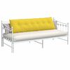 vidaXL Cuscino per Schiena Giallo Chiaro 180 x 19 x 50 cm Tessuto
