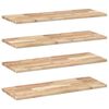 vidaXL Mensole da Parete 4 pz 80x30x2 cm Legno Acacia Non Trattato