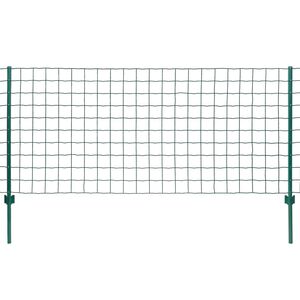 vidaXL Recinzione Euro 20x0,8 m in Acciaio Verde