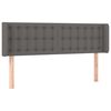 vidaXL Testiera ad Orecchio Grigio 147x16x78/88 cm in Similpelle