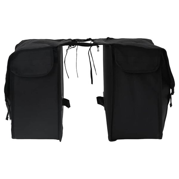 vidaXL Borsa per biciclette Nero 18.5 x 40 x 35 cm Poliestere