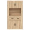 vidaXL Credenza Rovere Sonoma in Legno Multistrato