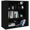 vidaXL Mobile a Parete Nero 80x33x80 cm in Legno Multistrato