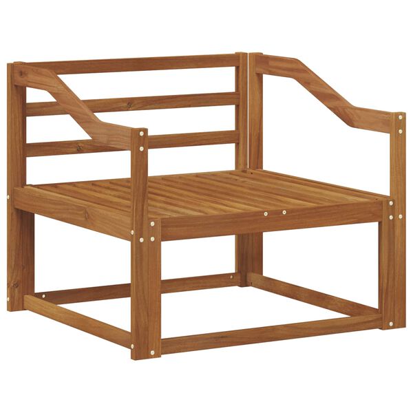 vidaXL Divano centrale per esterno Legno di Acacia Massello Naturale