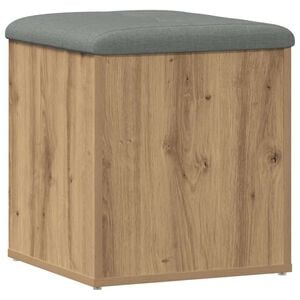 vidaXL Panca Portaoggetti Rovere Artigianale 42x42x45 cm in Truciolato