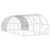 vidaXL Pollaio Argento 600 x 300 x 200 cm Acciaio zincato