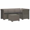 vidaXL Divano da giardino 4 posti con cuscini aspetto rattan PP
