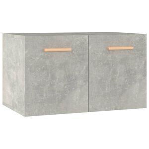 vidaXL Mobile a Parete Grigio Cemento 60x36,5x35 cm Legno Multistrato