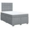 vidaXL Giroletto a Molle con Materasso Grigio Chiaro 120x190cm Tessuto