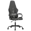 vidaXL Sedia da Gaming Massaggiante Mimetico e Nero in Similpelle