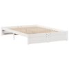 vidaXL Letto Libreria senza Materasso Bianco 140x200 cm Legno di Pino