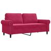 vidaXL Divano a 2 Posti Rosso Vino 140 cm in Velluto