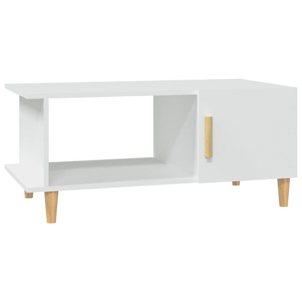 vidaXL Tavolino da Salotto Bianco 90x50x40 cm in Legno Multistrato