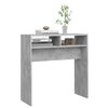 vidaXL Tavolino Consolle Grigio Cemento 78x30x80cm Legno Multistrato