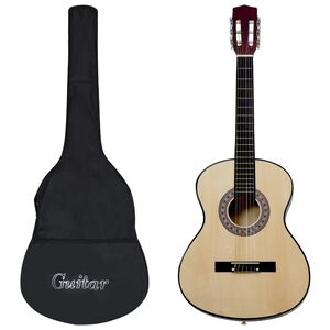 vidaXL Chitarra Classica per Principianti con Custodia 4/4 39"