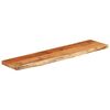 vidaXL Mensola Muro 120x30x3,8cm Rettangolare Legno Acacia Bordi Vivi