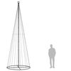vidaXL Albero di Natale a Cono Bianco Caldo 732 LED 160x500 cm