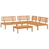 vidaXL Set Divano Pallet da Giardino 4 pz in Legno Massello di Acacia