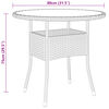 vidaXL Set da Bistrot per Giardino 3 pz in Polyrattan Grigio