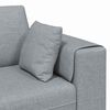 vidaXL Divano con cuscino Grigio chiaro 250 x 77 x 76 cm Tessuto