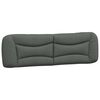vidaXL Cuscino Testiera Hvar Grigio Scuro 180 cm in Tessuto