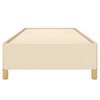 vidaXL Giroletto senza Materasso Crema 90x190 cm in Tessuto