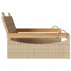 vidaXL Panchina a Dondolo Beige 63x62x40 cm in Polyrattan