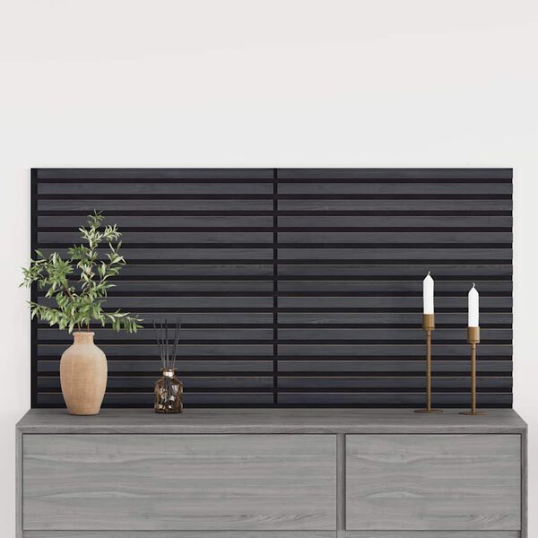 vidaXL Pannelli Acustici da Parete 2 pz Doghe Rovere Impiallacciato