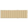 vidaXL Cuscino per Lettino Prendisole Beige Mélange 200x60x4cm Tessuto
