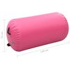 vidaXL Rullo da Ginnastica Gonfiabile con Pompa 120x75 cm in PVC Rosa