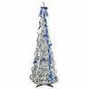 vidaXL Albero di Natale artificiale con 200 LED Bianco 210 cm PVC